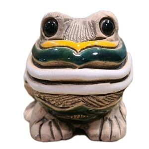 Vintage #43 Artesania Rinconada Frog Toad Retired De Rosa Figurine Uruguay